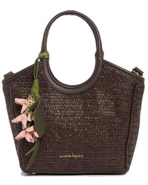 Nanette Lepore Junne Straw Satchel - Brown