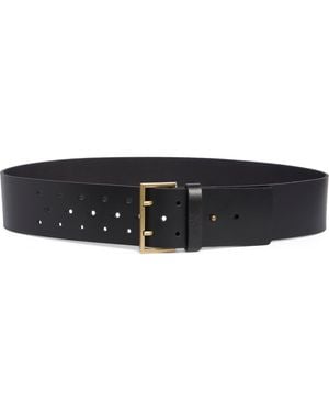 AllSaints Wide Glossy Belt - Black