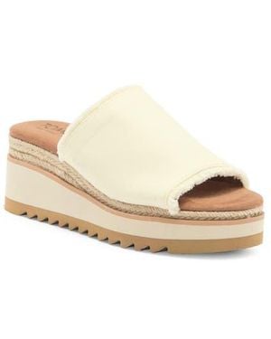 TOMS Gamule Platform Wedge Sandal - Natural