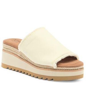 TOMS Gamule Platform Wedge Sandal - Natural