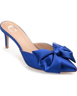 Journee Collection Tiarra Mule Pump - Blue