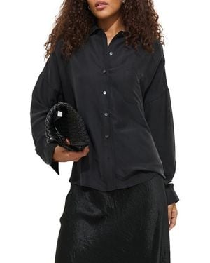 Alex Mill Jo Silk Pocket Shirt - Black