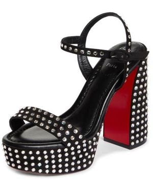 Christian Louboutin Movida Jane Quarter Strap Platform Sandal - Black