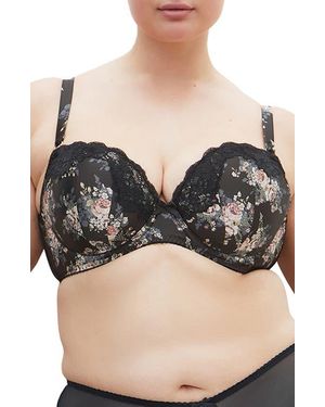 City Chic Romy Uplift Underwire Bra - Black