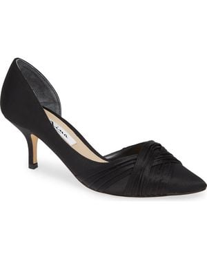 Nina Blakely Half D'Orsay Pointy Toe Pump - Black