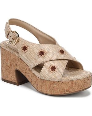 Sam & Libby Hanfleur Platform Slingback Sandal - Metallic