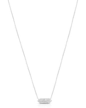 Sphera Milano Cubic Zirconia Snake Pendant Necklace - White