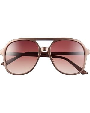 DIFF Tegan 55Mm Aviator Sunglasses - Brown