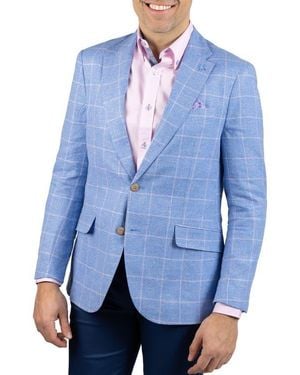 Tailorbyrd Yarn Dyed Windowpane Sport Coat - Blue