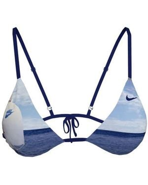 Nike Triangle Bikini Swim Top - Blue