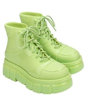 Melissa Rebel Lug Sole Boot - Green