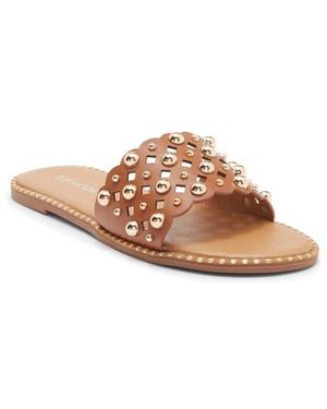 Top Moda Mick Flat Sandal - Brown