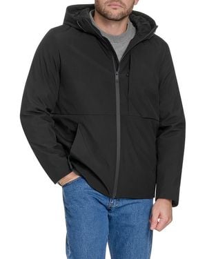 Dockers Modern Water Resistant Hooded Jacket - Black