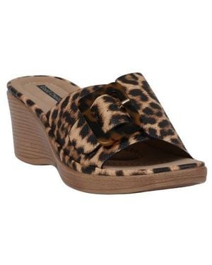 Gc Shoes Teri Wedge Sandal - Brown