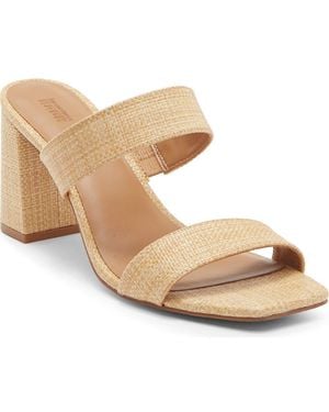 Nordstrom Rack Colette Block Heel Slide Sandal - Metallic