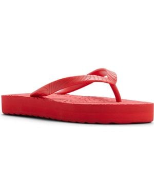 Roxy Beach Up Platform Flip Flop - Red