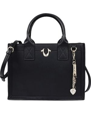 TRUE RELIGION Modern Edge Charm Tote - Black