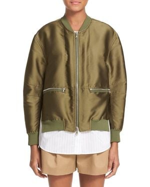 3.1 Phillip Lim Bomber Jacket - Green