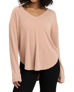 Threads For Thought Rhayne Rib Long Sleeve T-Shirt - Black