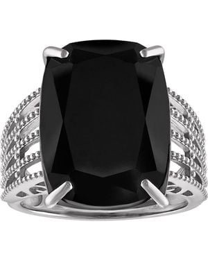 FZN Sterling Spinel Ring - Black