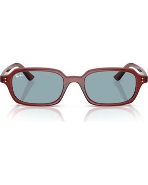 Ray-Ban Pillow 51Mm Rectangular Sunglasses - Blue