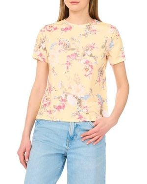 Ted Baker Print Crewneck T-Shirt - Blue