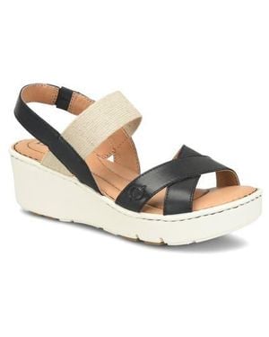 Børn Gila Platform Wedge Slingback Sandal - Multicolor