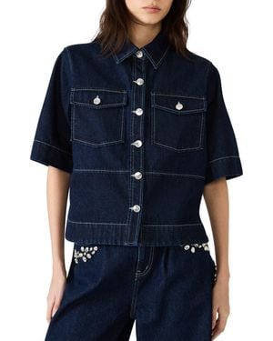 Steve Madden Eliana Denim Shirt - Blue