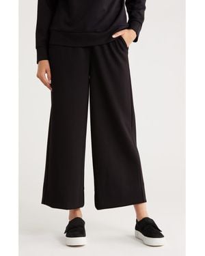 Caslon Scuba Wide Leg Pants - Black