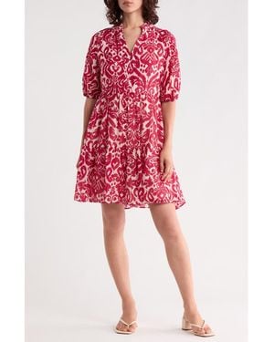 Halogen® Babydoll Dress - Red