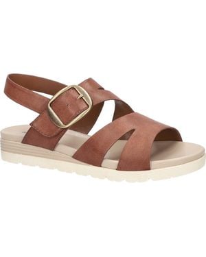 Easy Street Daydream Faux Leather Sandal - Brown