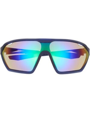 Hurley 51Mm Polarized Angular Shield Sunglasses - Blue