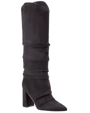 Marc Fisher Pointed Toe Knee High Boot - Black
