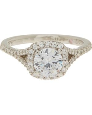 Suzy Levian Sterling Cubic Zirconia Bridal Ring - White
