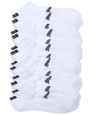 PUMA 6-Pack Terry Low Cut Socks - White