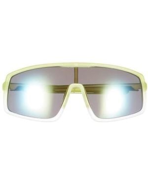 Hurley 140Mm Wrap Shield Mirrored Polarized Sunglasses - Multicolor