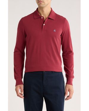 Brooks Brothers Long Sleeve Cotton Polo - Red