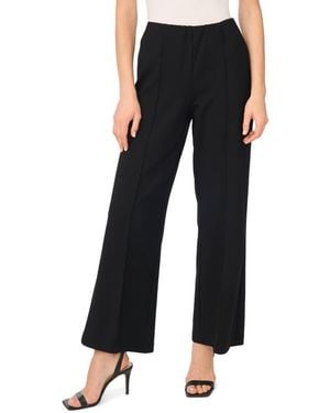 Vince Camuto Seam Front Ponte Wide Leg Pants - Black