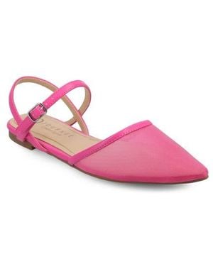 Journee Collection Martine Supernatural Shades Slingback Flat - Pink