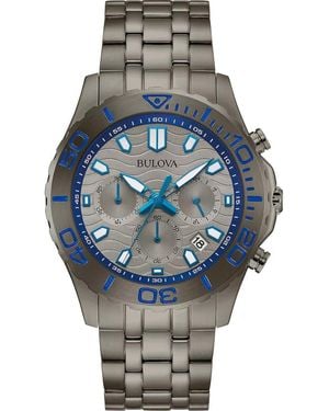 Bulova Chronograph Bracelet Watch, 42Mm - Metallic