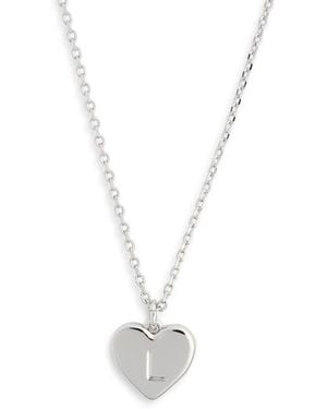 Kate Spade Initial Here Pendant Necklace - White