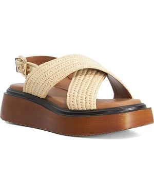 Dune Lovess Platform Sandal - Brown