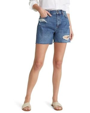 Rails The Hermosa Distressed Denim Shorts - Blue