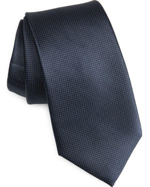Duchamp Textured Silk Tie - Blue