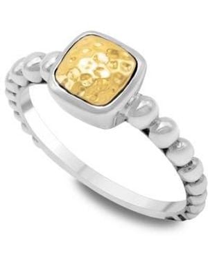 Samuel B. Square Cut Bubble Band Ring - White