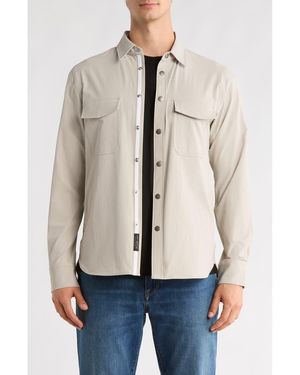 Rag & Bone Stretch Cpo Overshirt - Natural