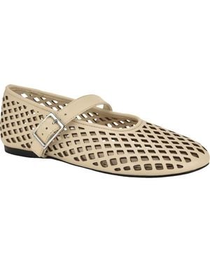 Calvin Klein Lauria Mary Jane Flat - Metallic
