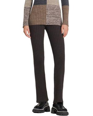 Sandro Palerme Rib Knit Pants - Gray