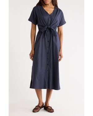 FRNCH Perrine Halter Neck Dress - Blue