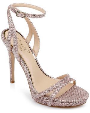 Badgley Mischka Arianna Ankle Strap Sandal - Metallic